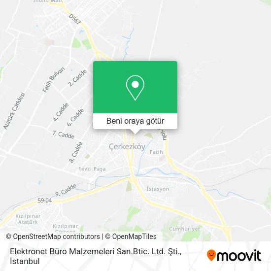Elektronet Büro Malzemeleri San.Btic. Ltd. Şti. harita