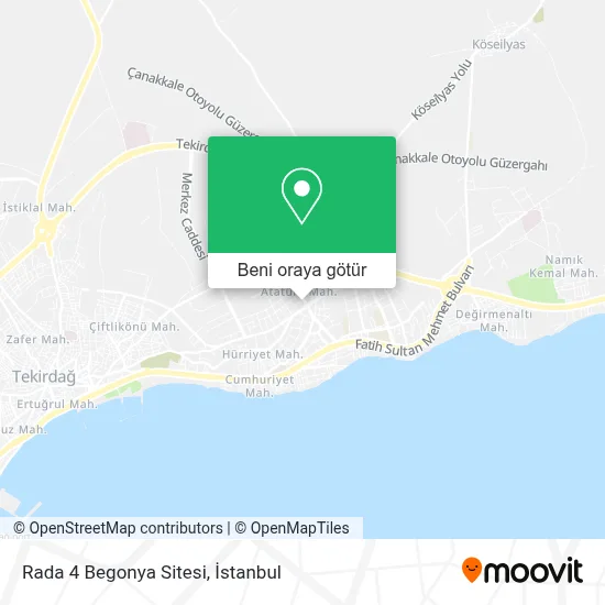 Rada 4 Begonya Sitesi harita