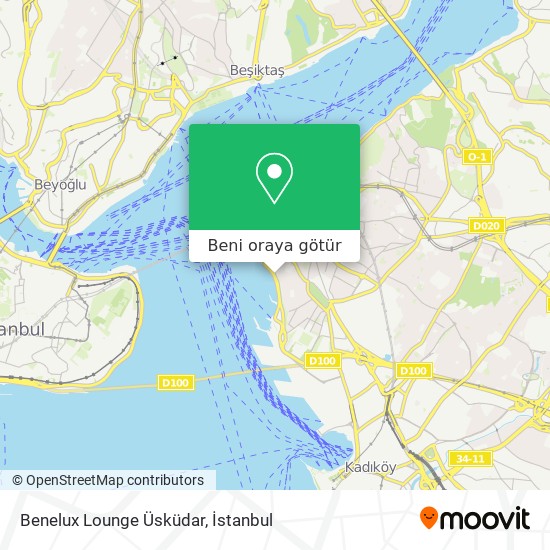 Benelux Lounge Üsküdar harita