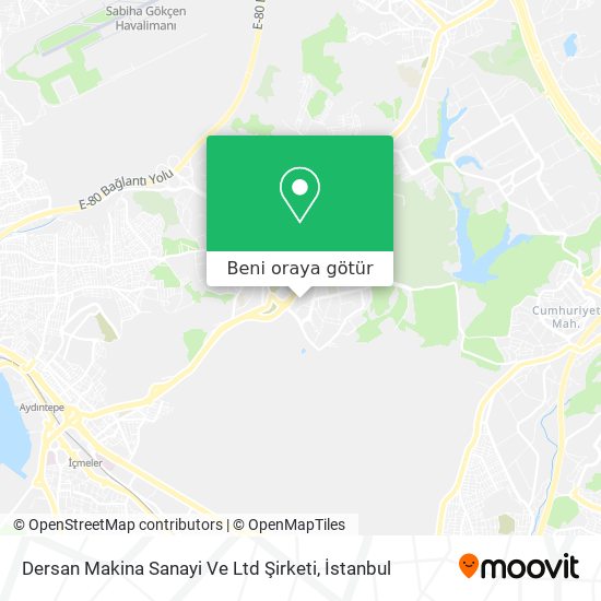 Dersan Makina Sanayi Ve Ltd Şirketi harita