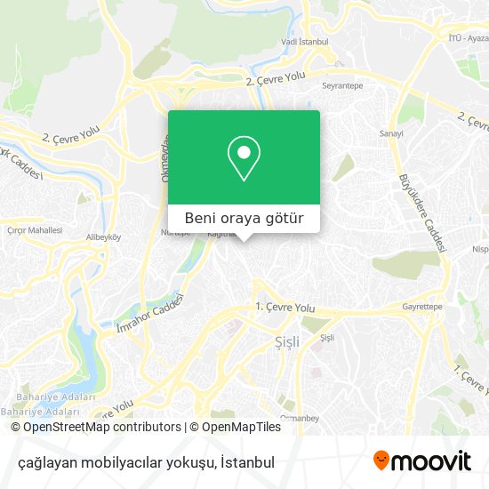 çağlayan mobilyacılar yokuşu harita