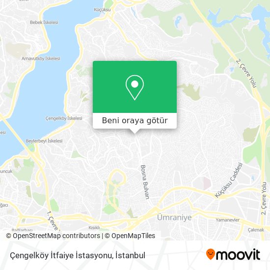 Çengelköy İtfaiye İstasyonu harita