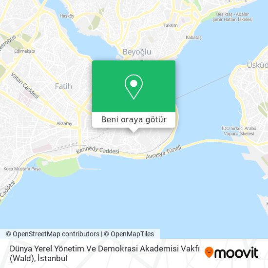 Dünya Yerel Yönetim Ve Demokrasi Akademisi Vakfı (Wald) harita