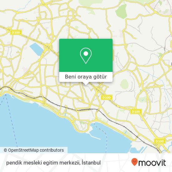 pendik mesleki egitim merkezii harita