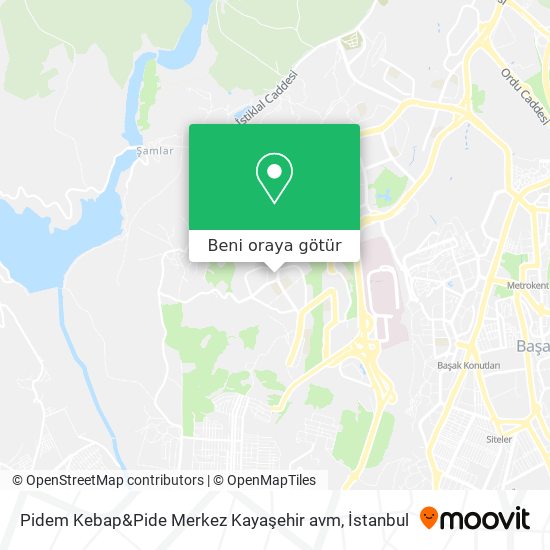 Pidem Kebap&Pide Merkez Kayaşehir avm harita