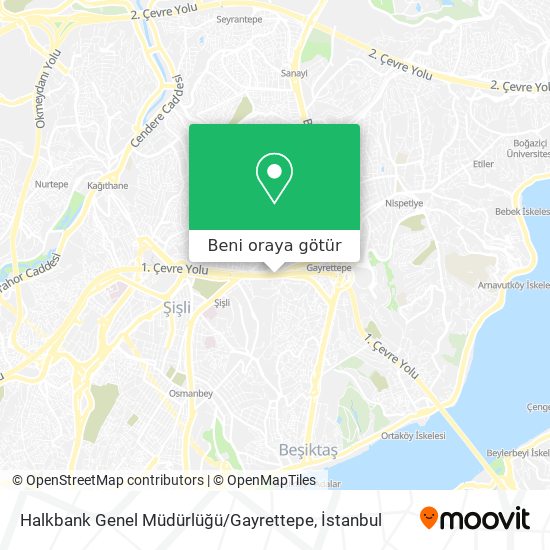 Halkbank Genel Müdürlüğü / Gayrettepe harita