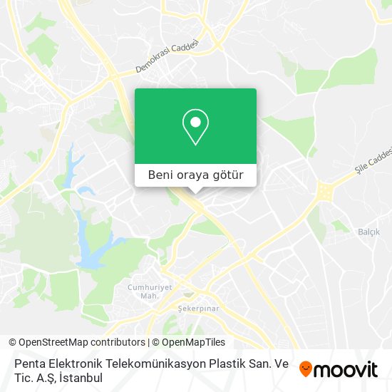 Penta Elektronik Telekomünikasyon Plastik San. Ve Tic. A.Ş harita