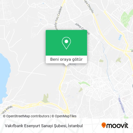 Vakıfbank Esenyurt Sanayi Şubesi harita