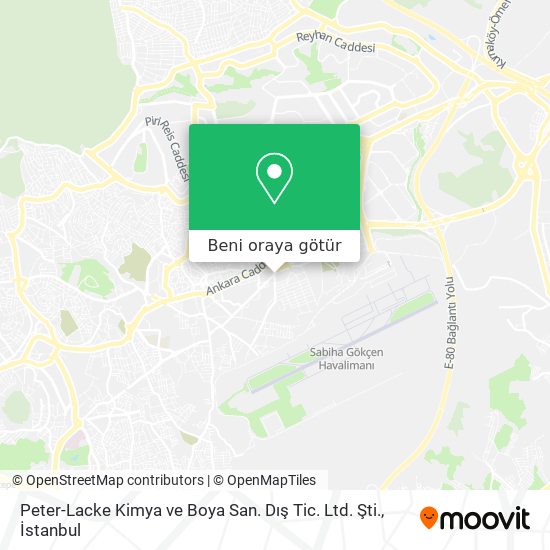 Peter-Lacke Kimya ve Boya San. Dış Tic. Ltd. Şti. harita