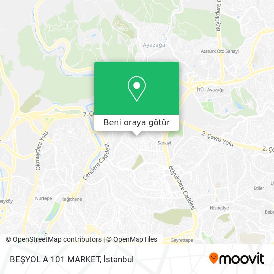 BEŞYOL A 101 MARKET harita