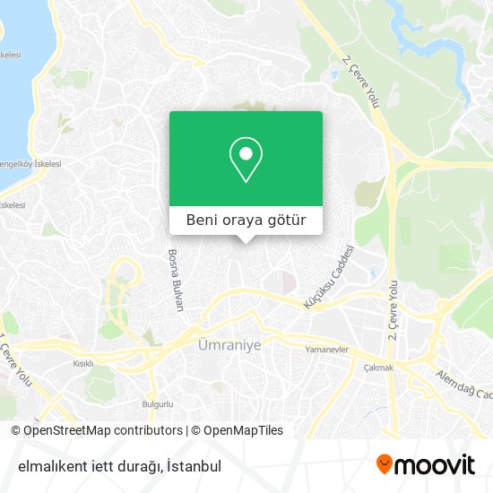 elmalıkent iett durağı harita