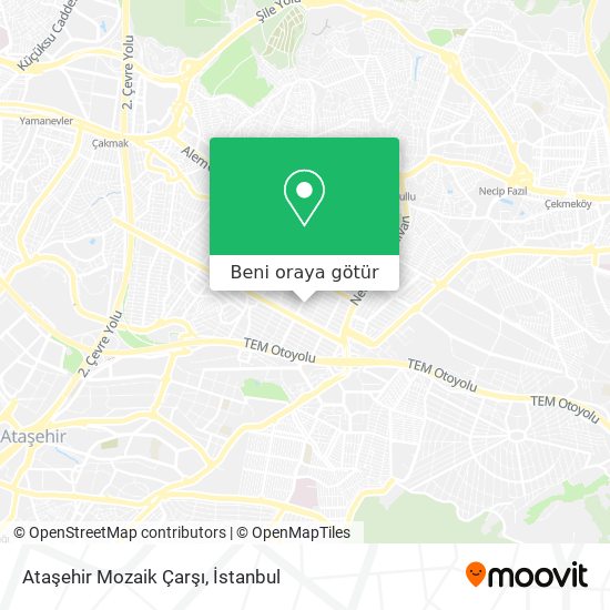 Ataşehir Mozaik Çarşı harita