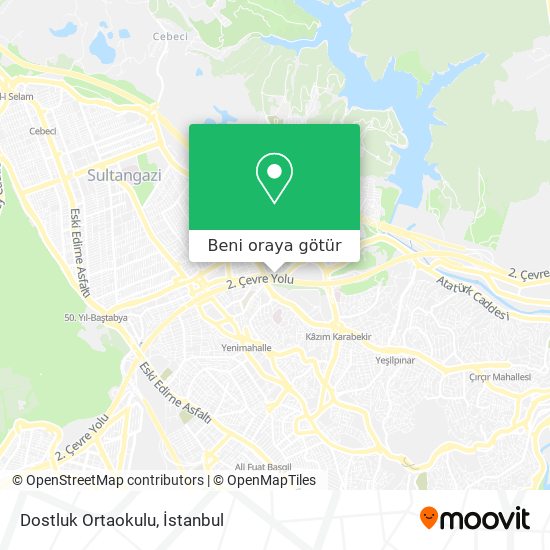 Dostluk Ortaokulu harita