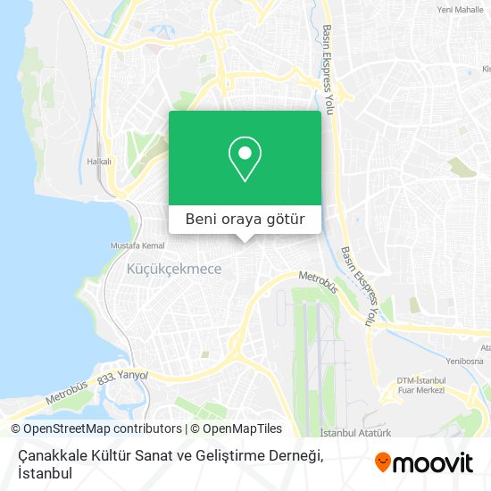 Çanakkale Kültür Sanat ve Geliştirme Derneği harita