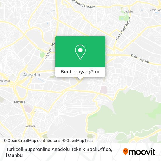 Turkcell Superonline Anadolu Teknik BackOffice harita