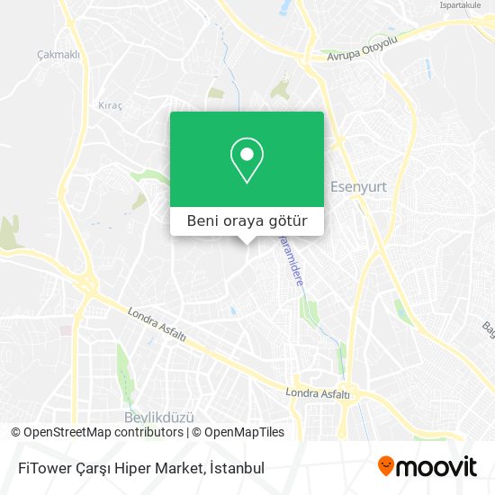 FiTower Çarşı Hiper Market harita