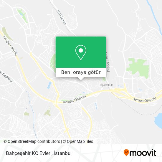 Bahçeşehir KC Evleri harita