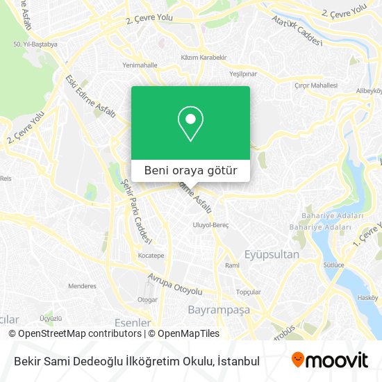 Bekir Sami Dedeoğlu İlköğretim Okulu harita