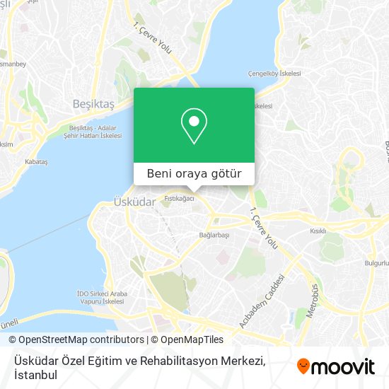 Üsküdar Özel Eğitim ve Rehabilitasyon Merkezi harita