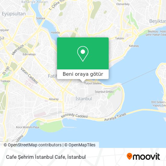 Cafe Şehrim İstanbul Cafe harita
