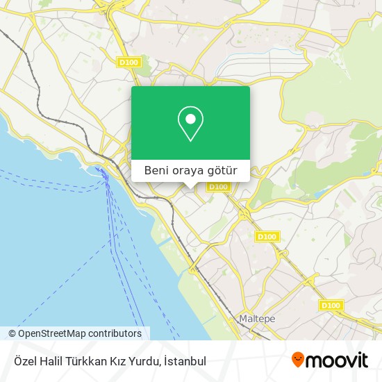 Özel Halil Türkkan Kız Yurdu harita