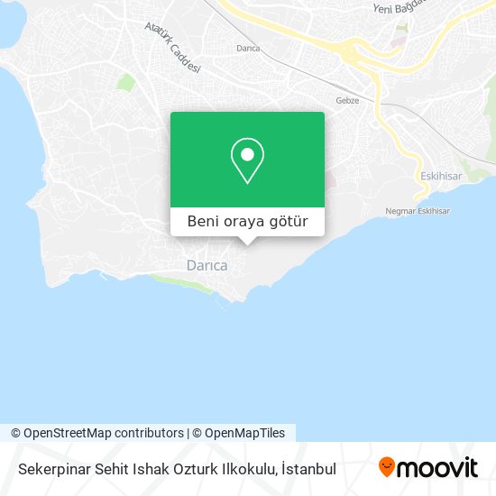 Sekerpinar Sehit Ishak Ozturk Ilkokulu harita