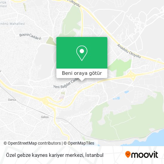 Özel gebze kaynes kariyer merkezi harita