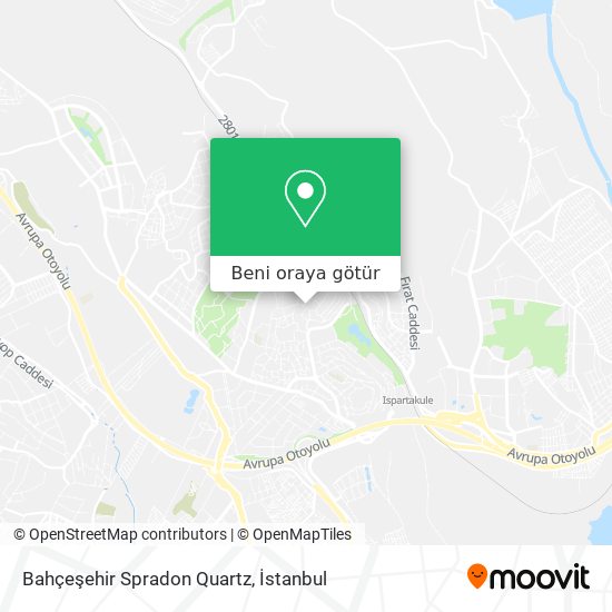 Bahçeşehir Spradon Quartz harita