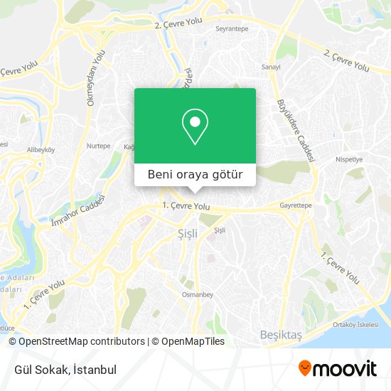 Gül Sokak harita