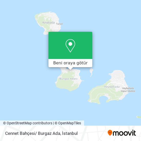 Cennet Bahçesi/ Burgaz Ada harita