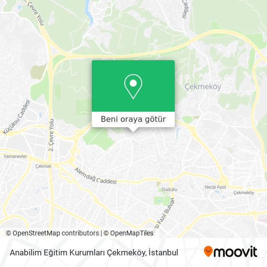 Anabilim Eğitim Kurumları Çekmeköy harita