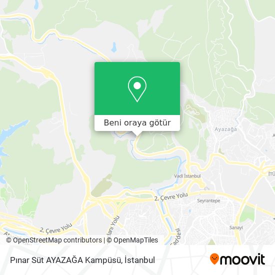 Pınar Süt AYAZAĞA Kampüsü harita