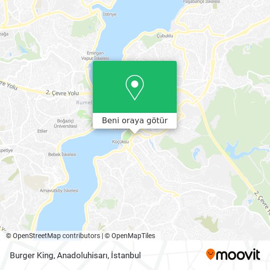 Burger King, Anadoluhisarı harita