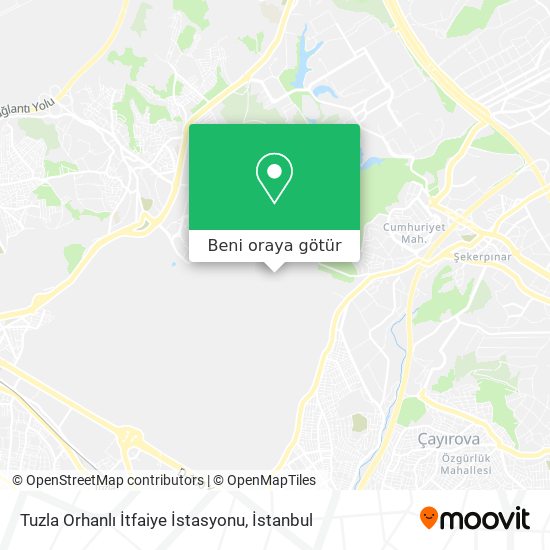 Tuzla Orhanlı İtfaiye İstasyonu harita