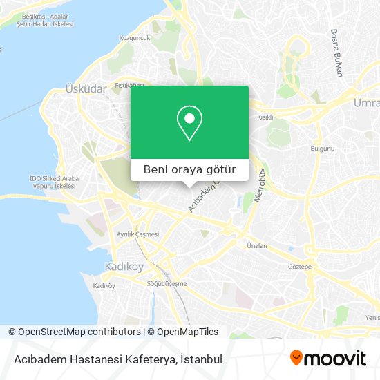 Acıbadem Hastanesi Kafeterya harita