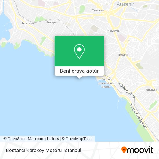 Bostancı Karaköy Motoru harita