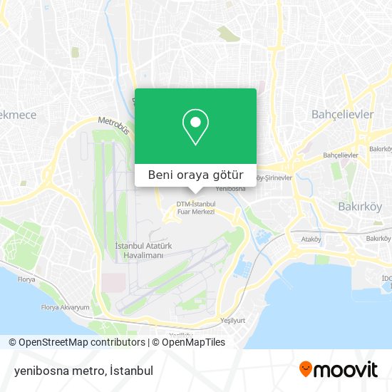 yenibosna metro harita