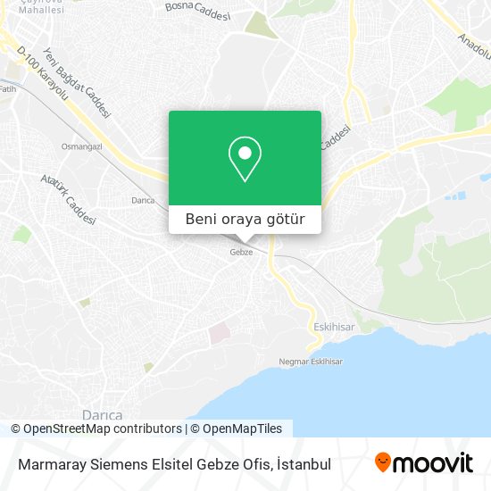 Marmaray Siemens Elsitel Gebze Ofis harita