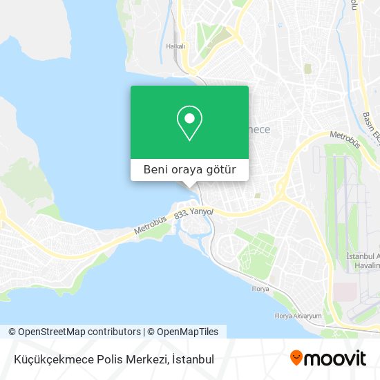 Küçükçekmece Polis Merkezi harita