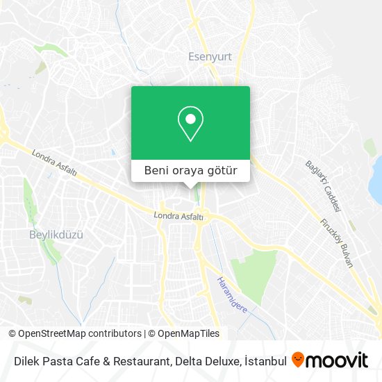 Dilek Pasta Cafe & Restaurant, Delta Deluxe harita