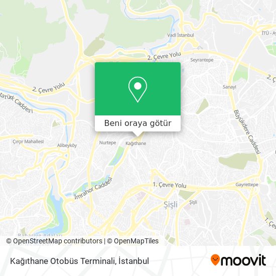 Kağıthane Otobüs Terminali harita
