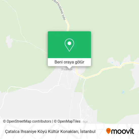 Çatalca Ihsaniye Köyü Kültür Konakları harita