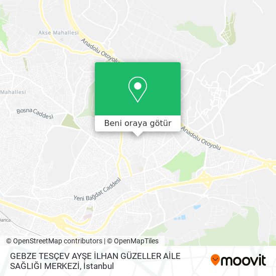 GEBZE TESÇEV AYŞE İLHAN GÜZELLER AİLE SAĞLIĞI MERKEZİ harita