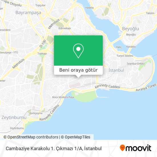 Cambaziye Karakolu 1. Çıkmazı 1 / A harita