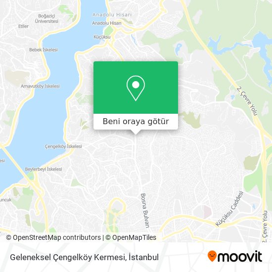 Geleneksel Çengelköy Kermesi harita