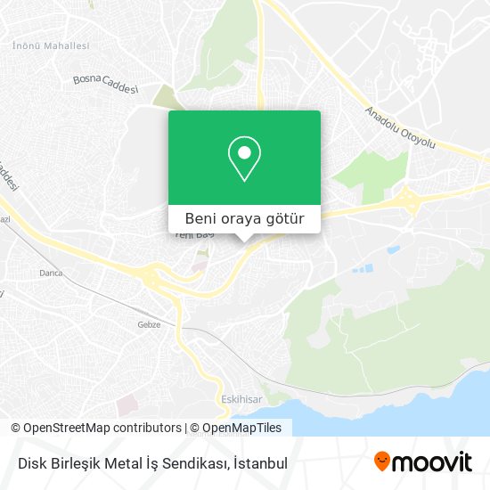 Disk Birleşik Metal İş Sendikası harita