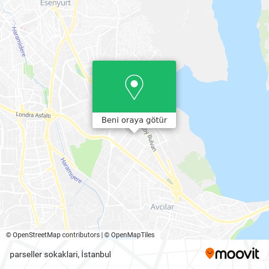 parseller sokaklari harita