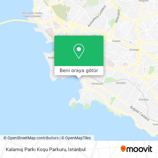 Kalamış Parkı Koşu Parkuru harita