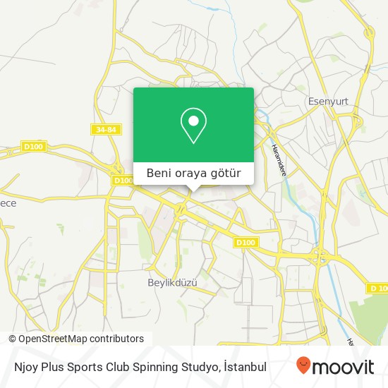 Njoy Plus Sports Club Spinning Studyo harita