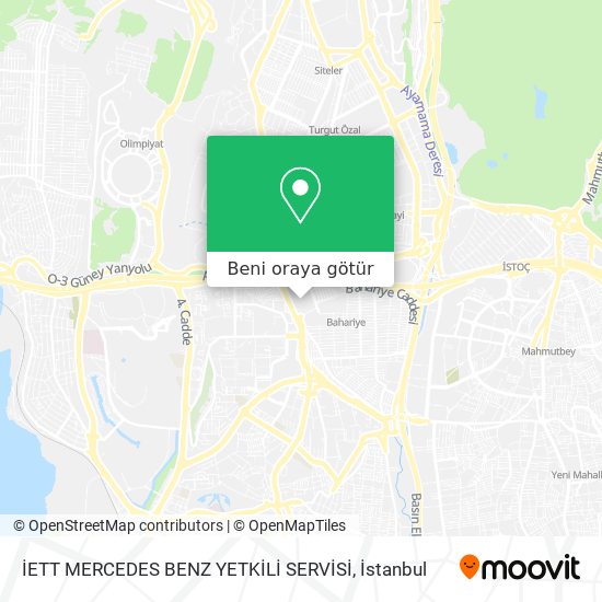 İETT MERCEDES BENZ YETKİLİ SERVİSİ harita